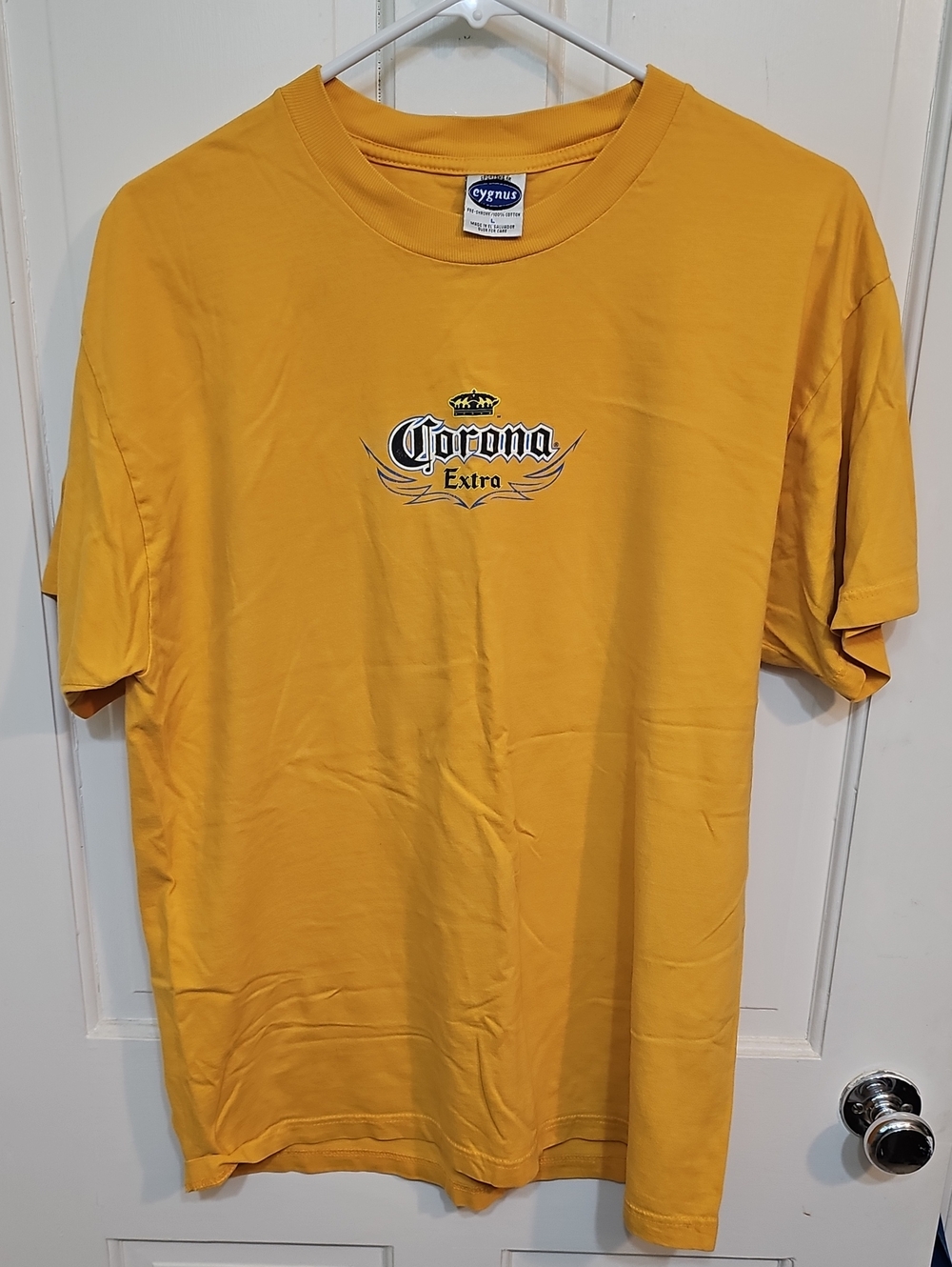 Corona Yellow Short Sleeve Logo Tee